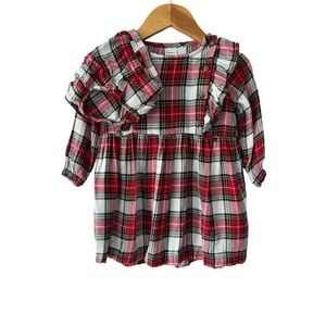 Carter's Red and Green Plaid Dress & Bloomers Set 9 months